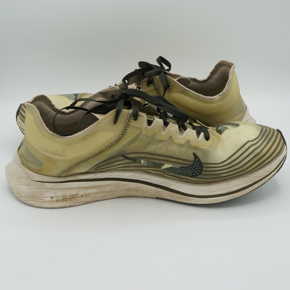 Nike Zoom Fly SP Light Bone Running Shoes Men's Size 12 - Picture 4 of 10